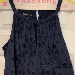 Navy eyelet dress size 8